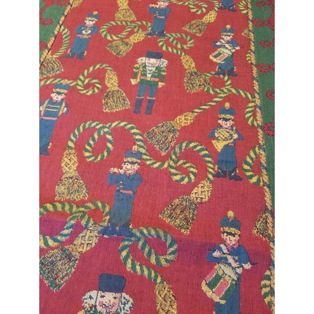 DECOR DE FRANCE Sterling International Table Runner Christmas Marching Band